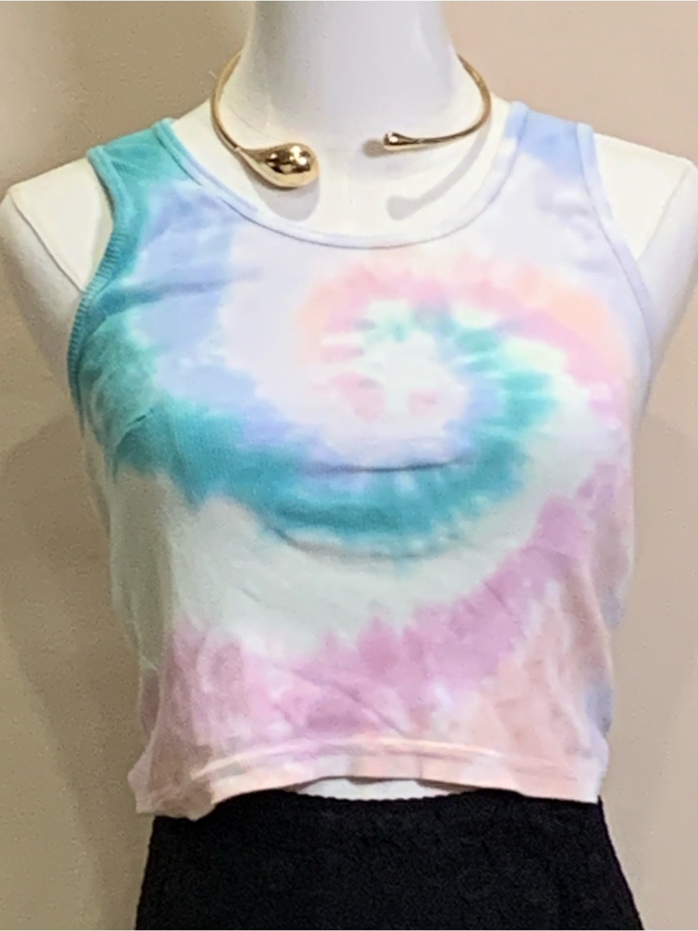 Daydreamer Tie-Dye Ribbed Racerback Tank